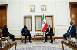 I.R. Iran, Ministry of Foreign Affairs- Ambassadors of Senegal Sierra Leone and utive secretary of Iran-Africa Summit meet with Iranian FM
